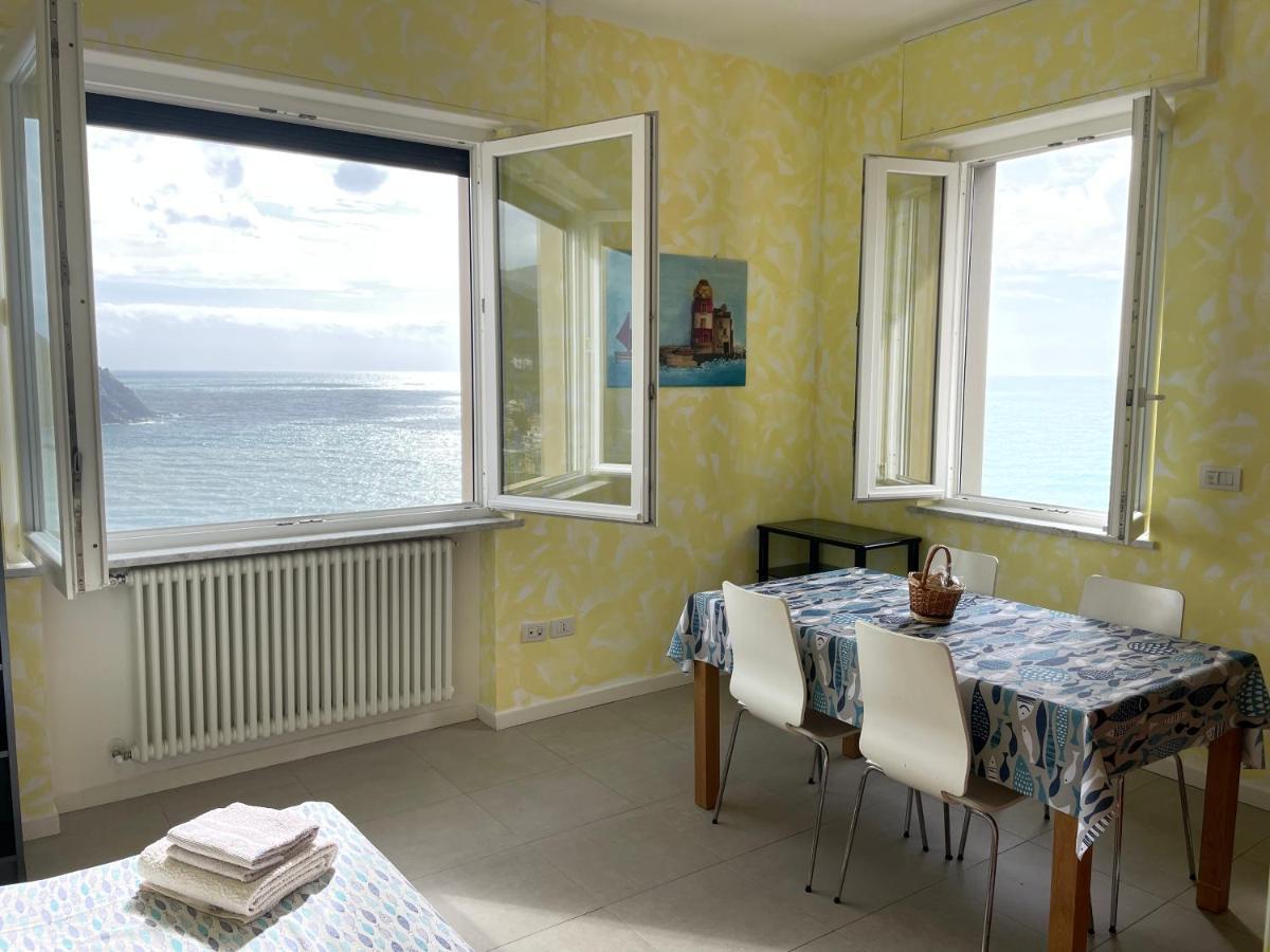 Ferienwohnung Ocean View Flat With Wi-Fi, Ac And Elevator To Town Levanto Exterior foto