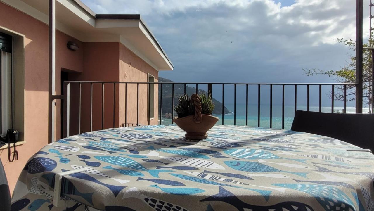 Ferienwohnung Ocean View Flat With Wi-Fi, Ac And Elevator To Town Levanto Exterior foto